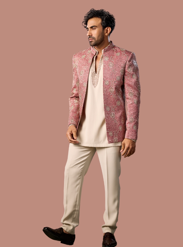 BLUSH PINK  JODHPURI 